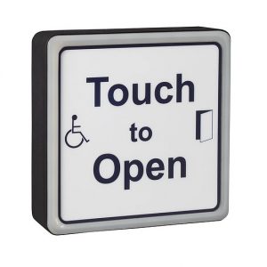 Square Hardwired Antimicrobial Sensor QHSM0 | Touch & Hands-Free Switch
