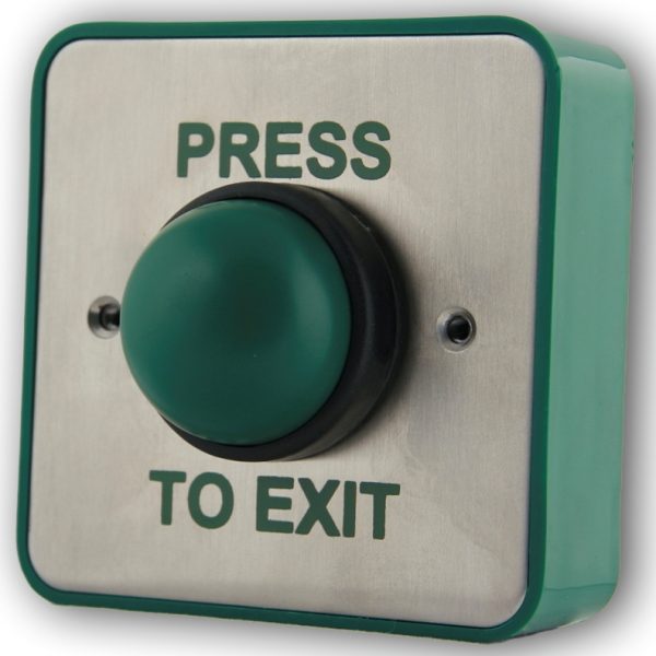 Pte Button Green Dome Exit Button Flush/Surface (RTE9)