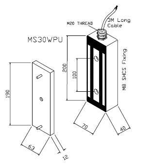 MS30WPU Line Drawing